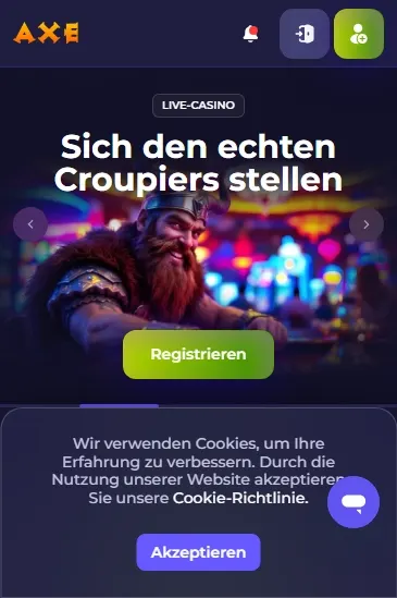 Axecasino — mobile